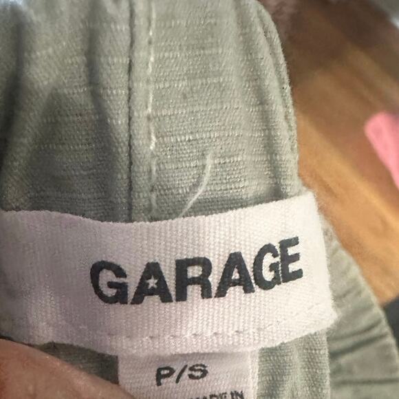 Garage Sage Green Relaxed Fit Shorts | Elastic Waist Comfort - Picture 6 of 7